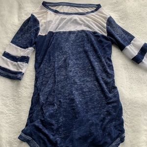 Blue and White shirt